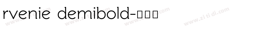 rvenie demibold字体转换